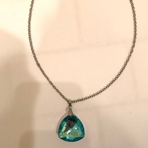 Blue gem necklace